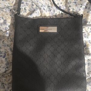 Steve Madden Black Textured Shoulder Bag